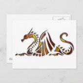 Rust Dragon Briefkaart (Voorkant / Achterkant)