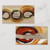 Rust Earth Waterverf    AbstractArtists Painters Visitekaartje (Voorkant / Achterkant)