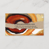 Rust Earth Waterverf    AbstractArtists Painters Visitekaartje (Achterkant)