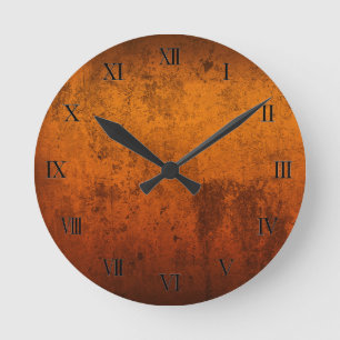 Rust Effect Roman Numerieke klok