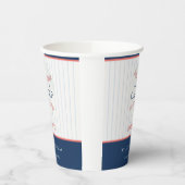 Rust elke zondag op onze kleine honkbal. papieren bekers (Links)