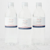 Rust elke zondag op onze kleine honkbal. waterfles etiket (Flessen)