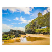 Rust en beweging bij Downhill Beach Foto Afdruk (Voorkant)