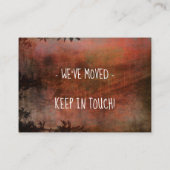 Rust en Brown Grunge We hebben Handout Kaart verpl Visitekaartje (Achterkant)