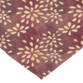 Rust en geel zonnebloempatroon korte tafelloper (Hoek)