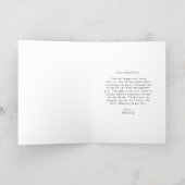 Rust en Gold Script Photo Afstuderen Hartelijk dan Folie Wenskaart (Binnenlaag)