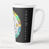 Rust en Sereniteit Vreedzame Meditatie Latte Mok (Rechts)