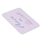 Rust en stille woorden (Lila) Magneet (Rechterzijde)