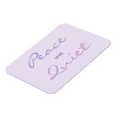 Rust en stille woorden (Lila) Magneet (Linkerzijde)