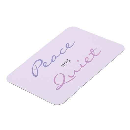 Rust en stille woorden (Lila) Magneet (Linkerzijde)