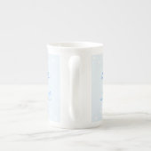 Rust en stilte (Bleek blauw) Porselein Kop (Achterkant)