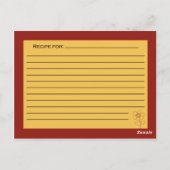 Rust- en Tan-ontvangstkaart Briefkaart (Achterkant)
