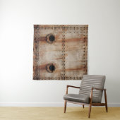 RUST EN TEXTUUR AAN DE METALE ZIJDEN VAN HET BORD WANDKLEED (In Situ (horizontaal))