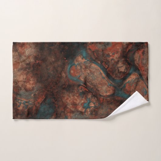 Rust en turkooissteen bad handdoek (Handdoek)