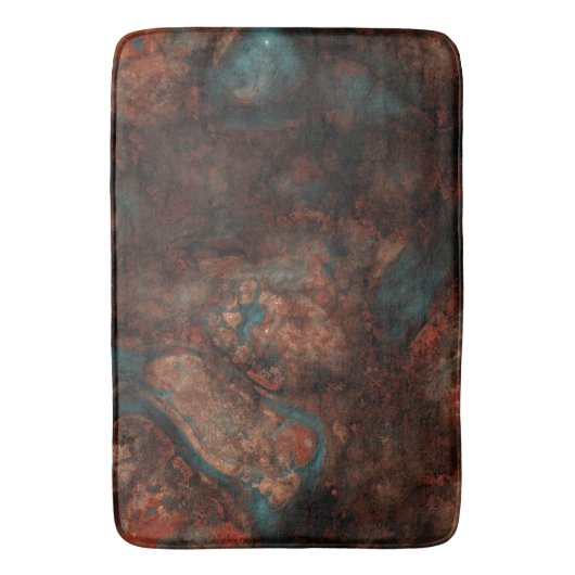 Rust en turkooissteen badmat (Voorkant Verticaal)