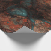 Rust en turkooissteen cadeaupapier (Hoek)