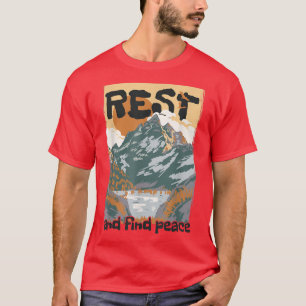 Rust en zoek vrede t-shirt
