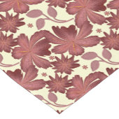 Rust Floral Leaf Pattern | Terracotta Botanical  Korte Tafelloper (Hoek)