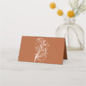 Rust Flourish Reception Place Card Plaatskaartje (Achterkant)