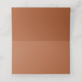 Rust Flourish Reception Place Card Plaatskaartje (Binnenkant ongevouwen)