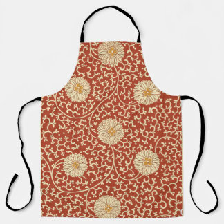 Rust Flowers All-Over Print Schort