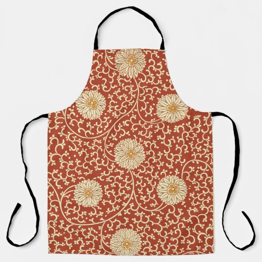 Rust Flowers All-Over Print Schort (Voorkant)
