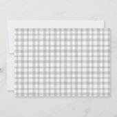 Rust geel Herfst Landschap Plaid Weekend Party Kaart (Achterkant)