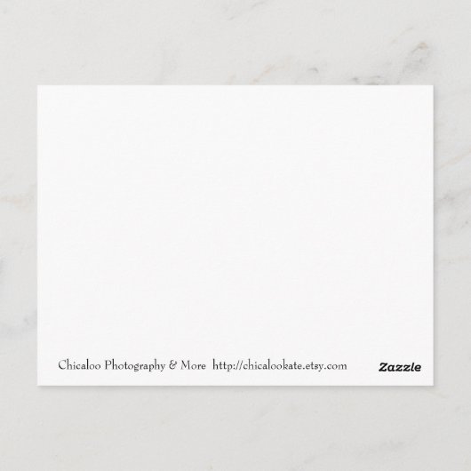 Rust, gekleurd briefkaart (Achterkant)