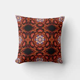 Rust gekleurd Kaleidoscopisch Kussen