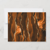 Rust Gold Agaat Maaltijden Dark Wedding RSVP (Achterkant)