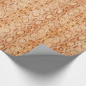 Rust Gold Snakeskin Cadeaupapier (Hoek)