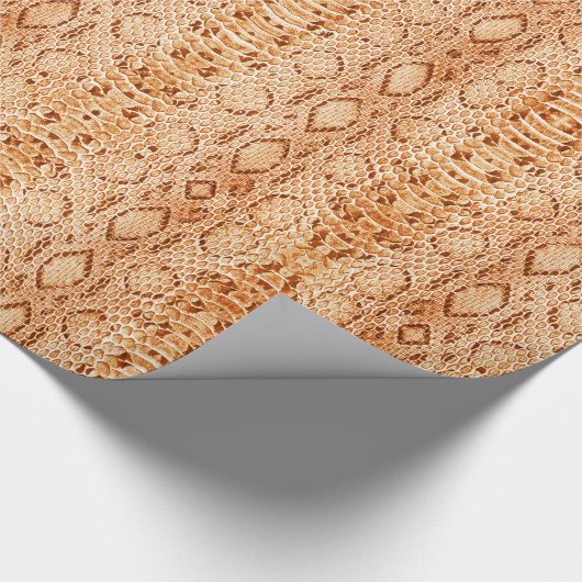 Rust Gold Snakeskin Cadeaupapier (Hoek)