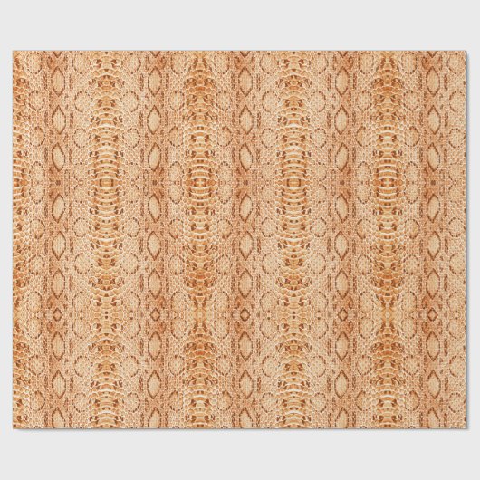 Rust Gold Snakeskin Cadeaupapier (Vlak)