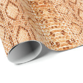 Rust Gold Snakeskin Cadeaupapier (Rol Hoek)