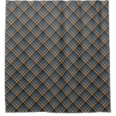Rust gordijn met tartan ruit voor mannen, badkamer (Voorkant)