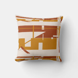 Rust Goud op Beige Horizontale Zuidwest Art Look Kussen