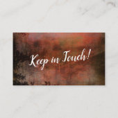 Rust Grunge We hebben een nieuw adres Handout Kaar Visitekaartje (Achterkant)