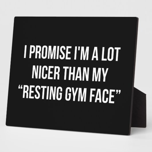 Rust Gym Face - Vrouwen Grappige Nieuwigheid Worko Fotoplaat (Zijkant)