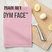 Rust Gym Face - Vrouwen Grappige Nieuwigheid Worko Theedoek (Quarter Fold)