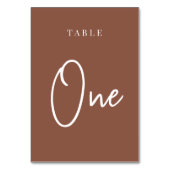 Rust hand Scripted Lijst ONE Kaart (Achterkant)