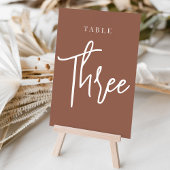 Rust hand Scripted Table DREE Kaart