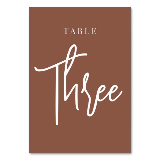 Rust hand Scripted Table DREE Kaart (Achterkant)