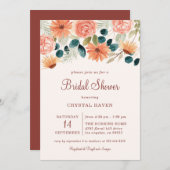 Rust Herfst Bloemenveld Bloemherfst Vrijgezellenfe Kaart (Voorkant / Achterkant)