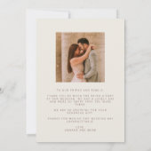 Rust Herfst Foto Liefde Bedankt bruiloft Dank u ka (Achterkant)