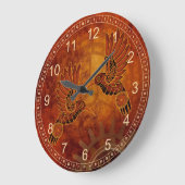 Rust Hummingvogels Steampunk Wall klok (Hoek)