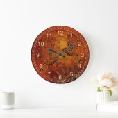 Rust Hummingvogels Steampunk Wall klok (Huis)