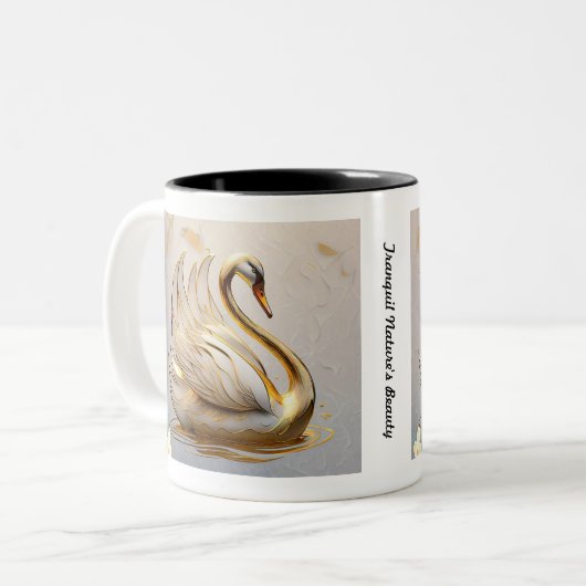 "Rust in beweging" Tweekleurige Koffiemok (Voorkant links)