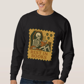 Rust in boeken - Gothic Skeleton Reader Shirt