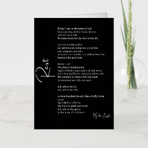 Rust In De Armen Van God Liefdesgedicht  Folie Wenskaart