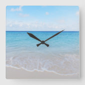 Rust in de Caribische Oceaan 13 Vierkante Klok (Voorkant)